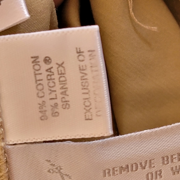 ANN TAYLOR Khaki Button Down Midi Skirt - Picture 3 of 6